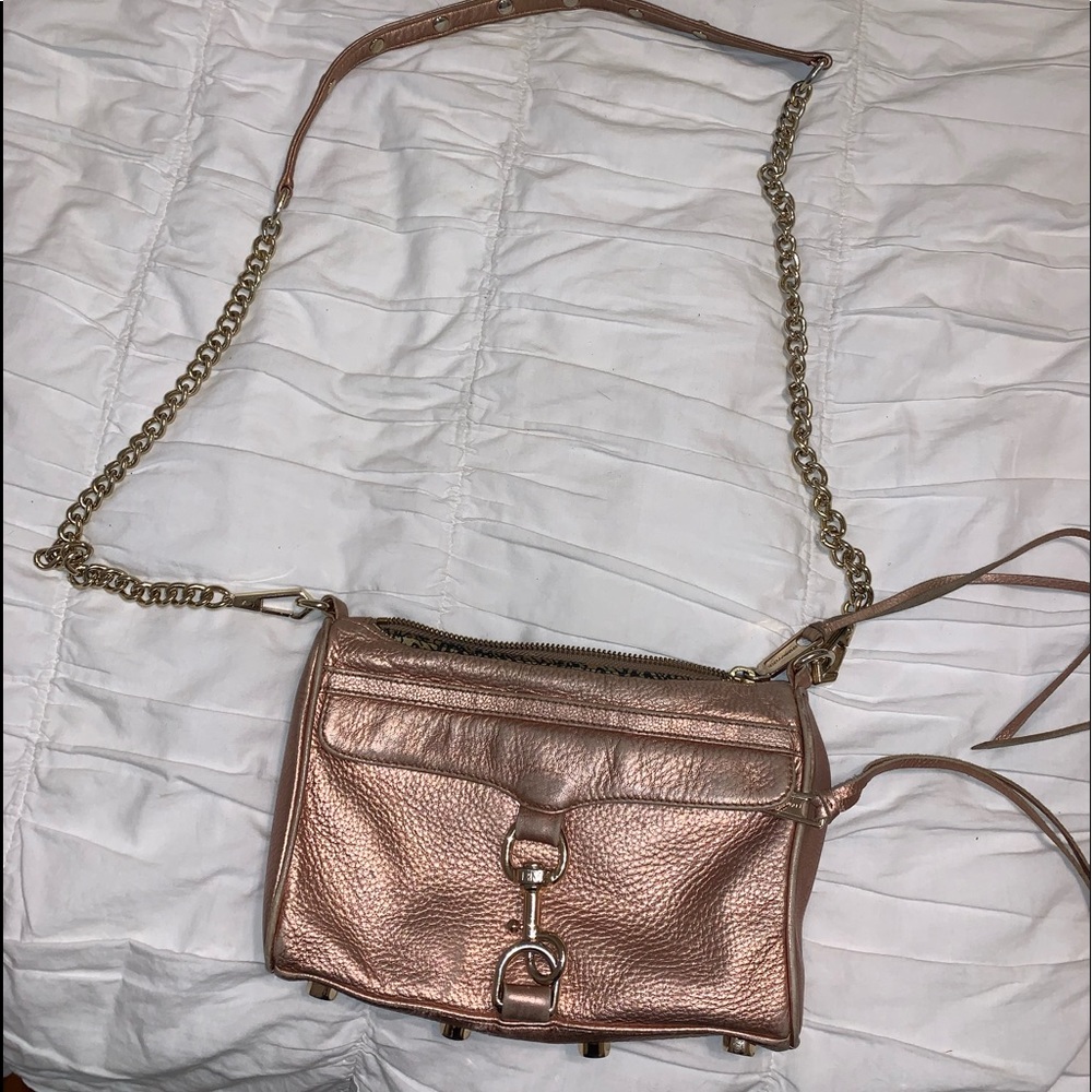 Rose Gold Rebecca Minkofff M.A.C. Mini crossbody